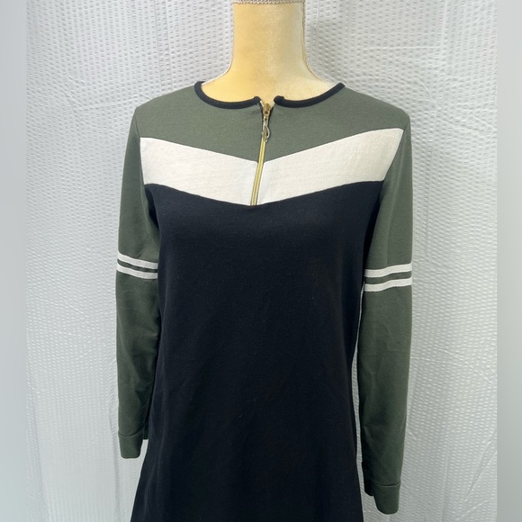 Women's Contrast Black Colorblocked Sportswear Jersey Dress Size medium - Picture 6 of 6
